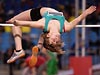 Hoogspringen tijdens het Belgisch-Nederlands Studentenkampioenschap Indoor 2008