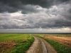 Weggetje naar de kust bij Arromanches-les-Bains