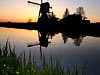 Kockengse Molen in de lente bij zonsondergang