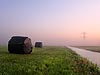 Hooibalen in de polders bij Kockengen